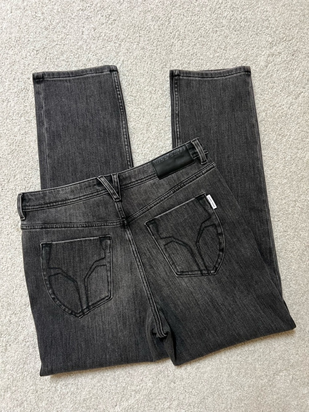 Miss Sixty Women's Straight Leg Jeans in Charcoal Black - Picture 4 of 7